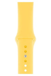 Apple Watch Uyumlu Silikon Kordon Sarı
